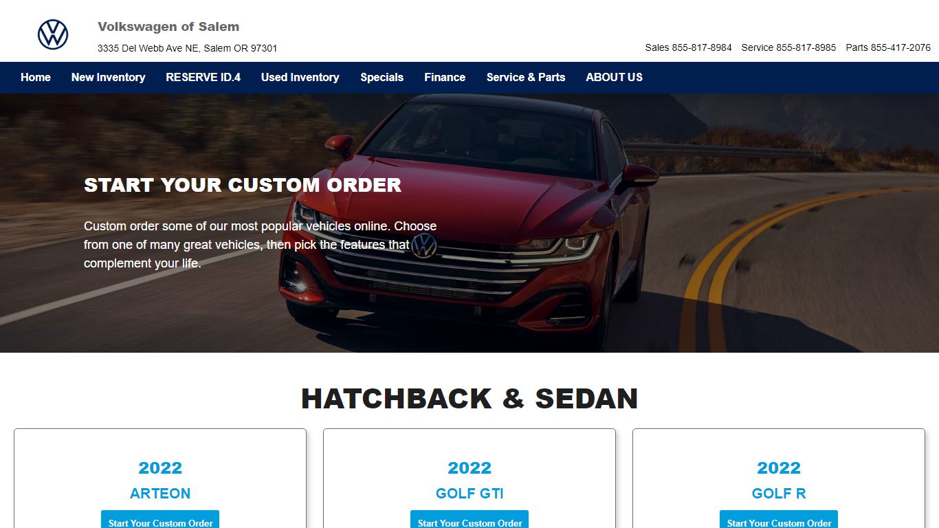 Custom Order A New Volkswagen Vehicle in Salem, OR - Volkswagen of Salem